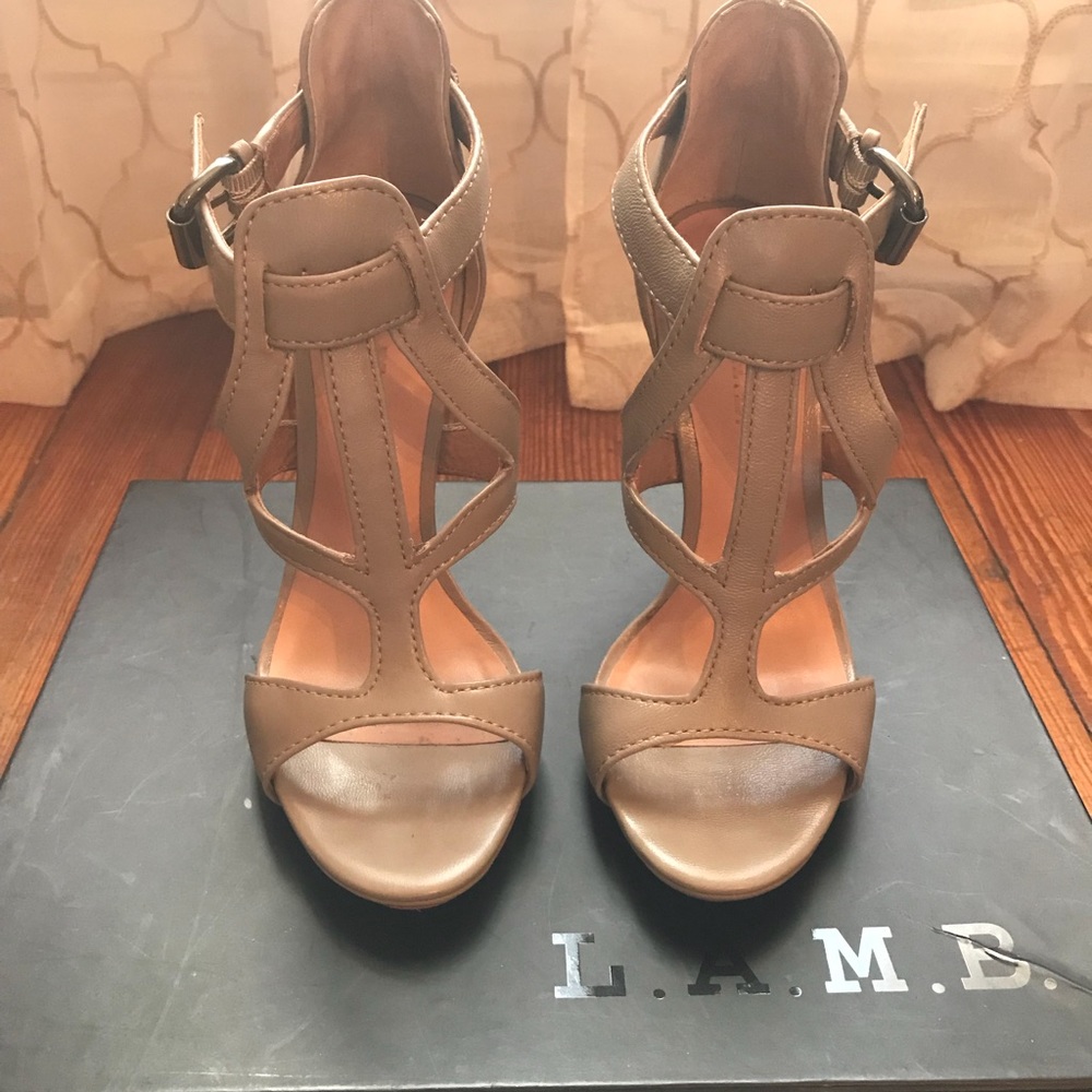 Grey L.A.M.B Heels